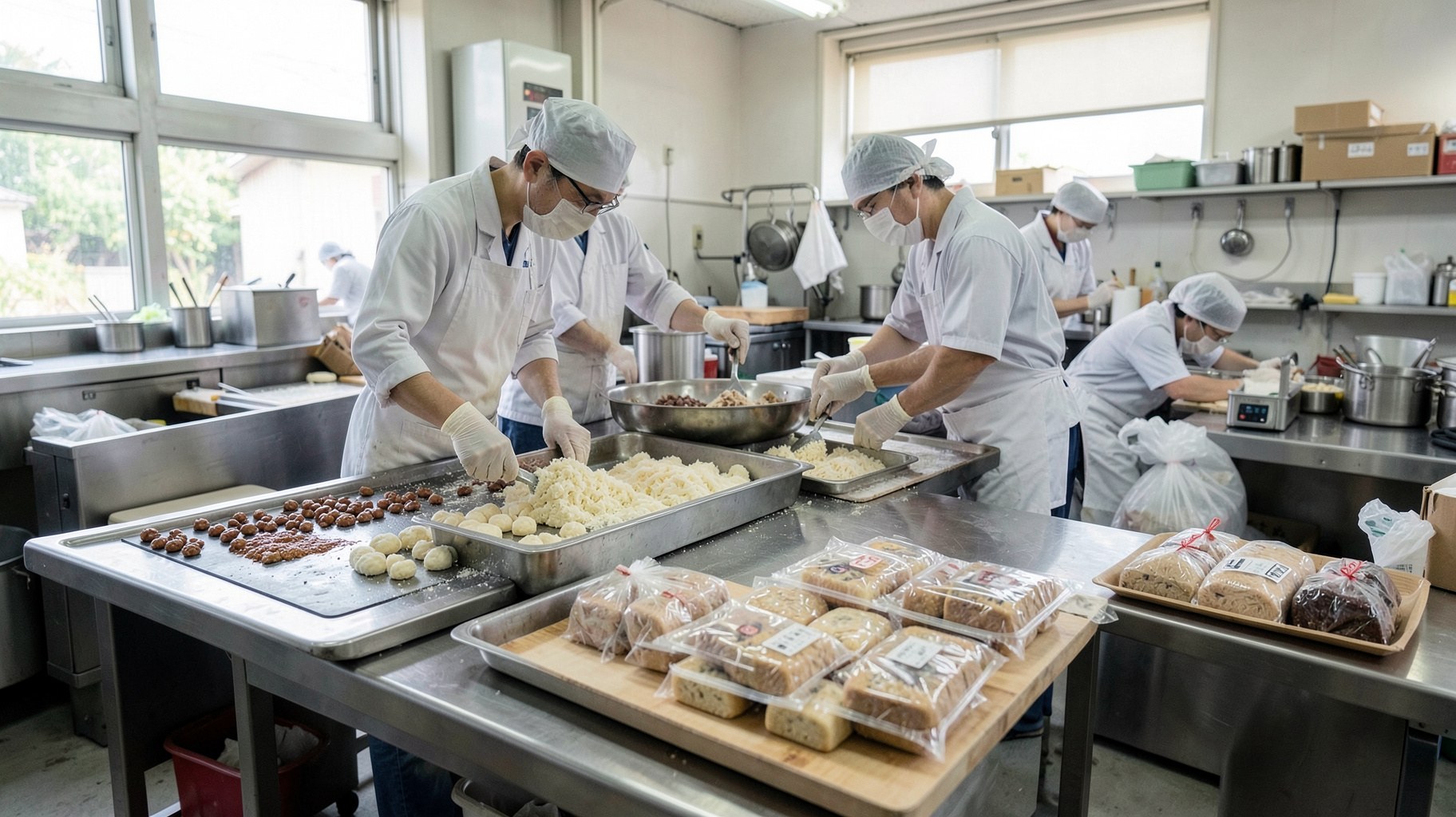 菓子の材料原価・歩留まり・製造原価に関するAI生成イメージ写真