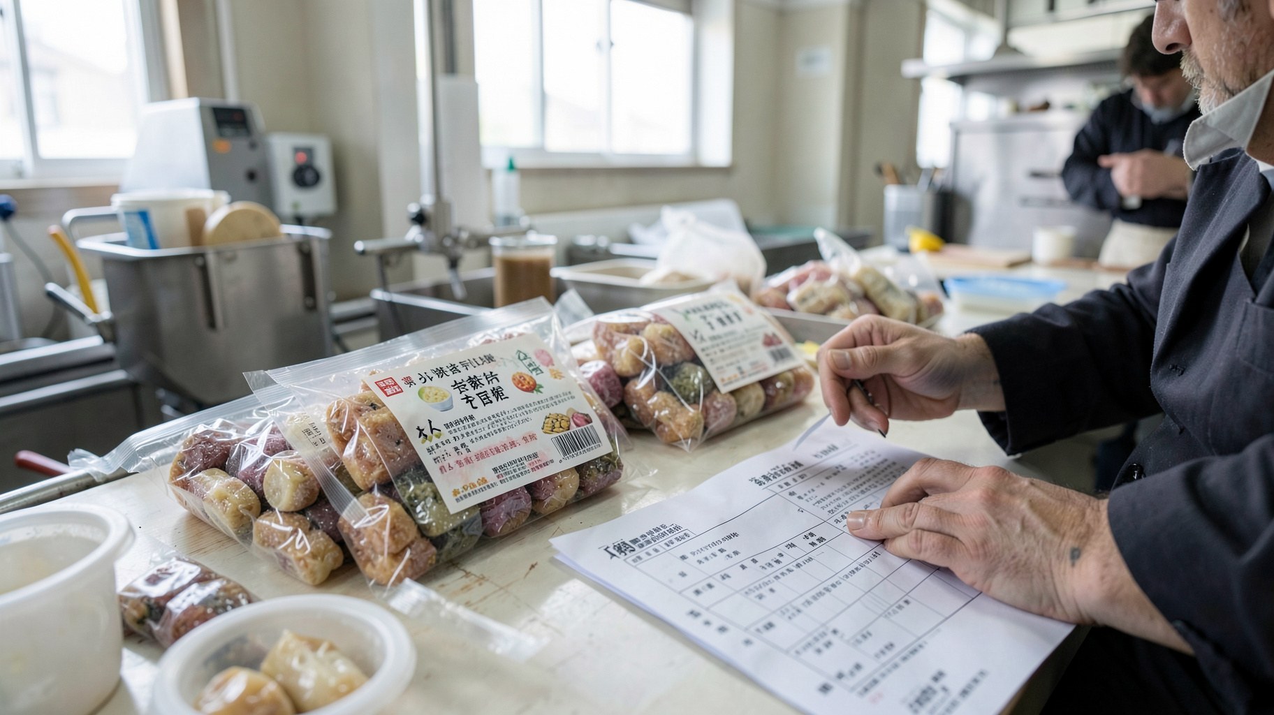 菓子の食品表示・アレルゲン管理に関するAI生成イメージ写真